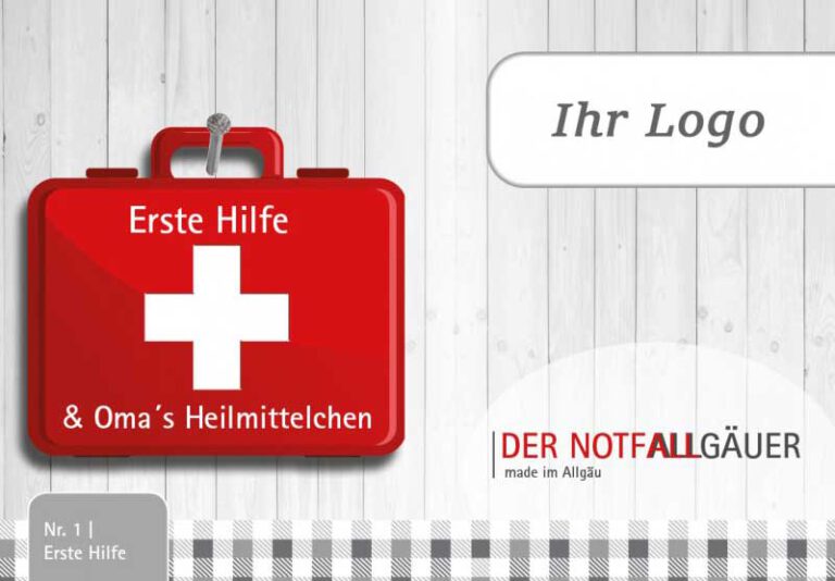 Erste Hilfe und Omas Heilmittel der NotfallAllgäuer vom MX-Verlag mit Logo